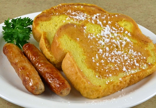 photo of menu item 'Seniors French Toast 'N Sausage'