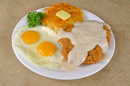 photo of menu item 'Chicken Fried Steak 'N Eggs'